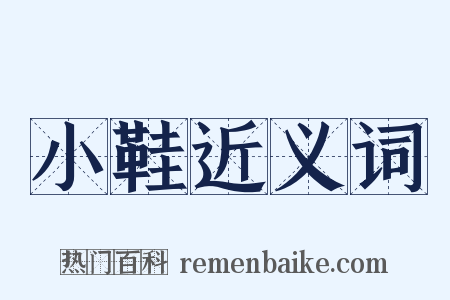 小鞋近义词是什么意思的图片